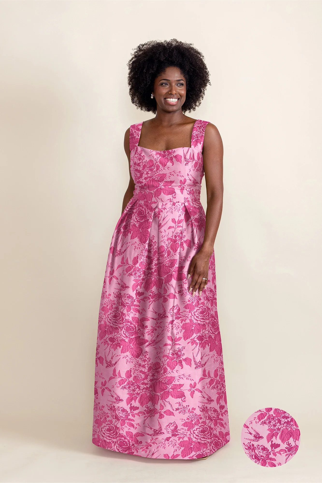 Beckett Bodice with Dahlia Skirt in Garden Flora - Image 4