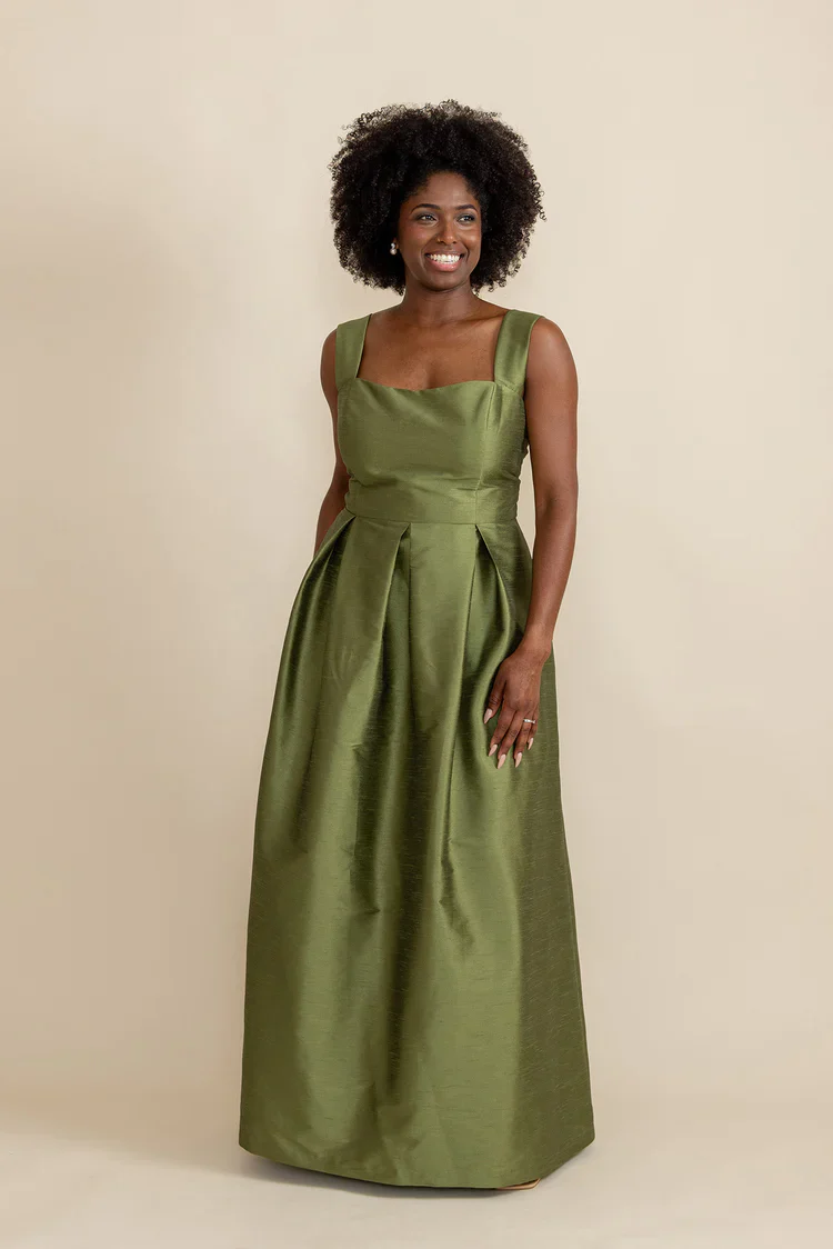 Beckett Bodice with Dahlia Skirt in Shantung