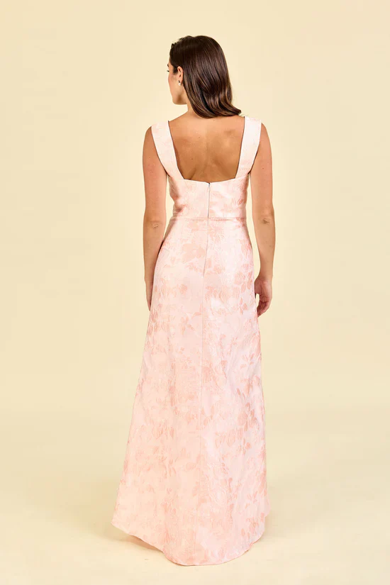 Beckett Bodice with Flute Skirt in Garden Flora Jacquard - Image 3