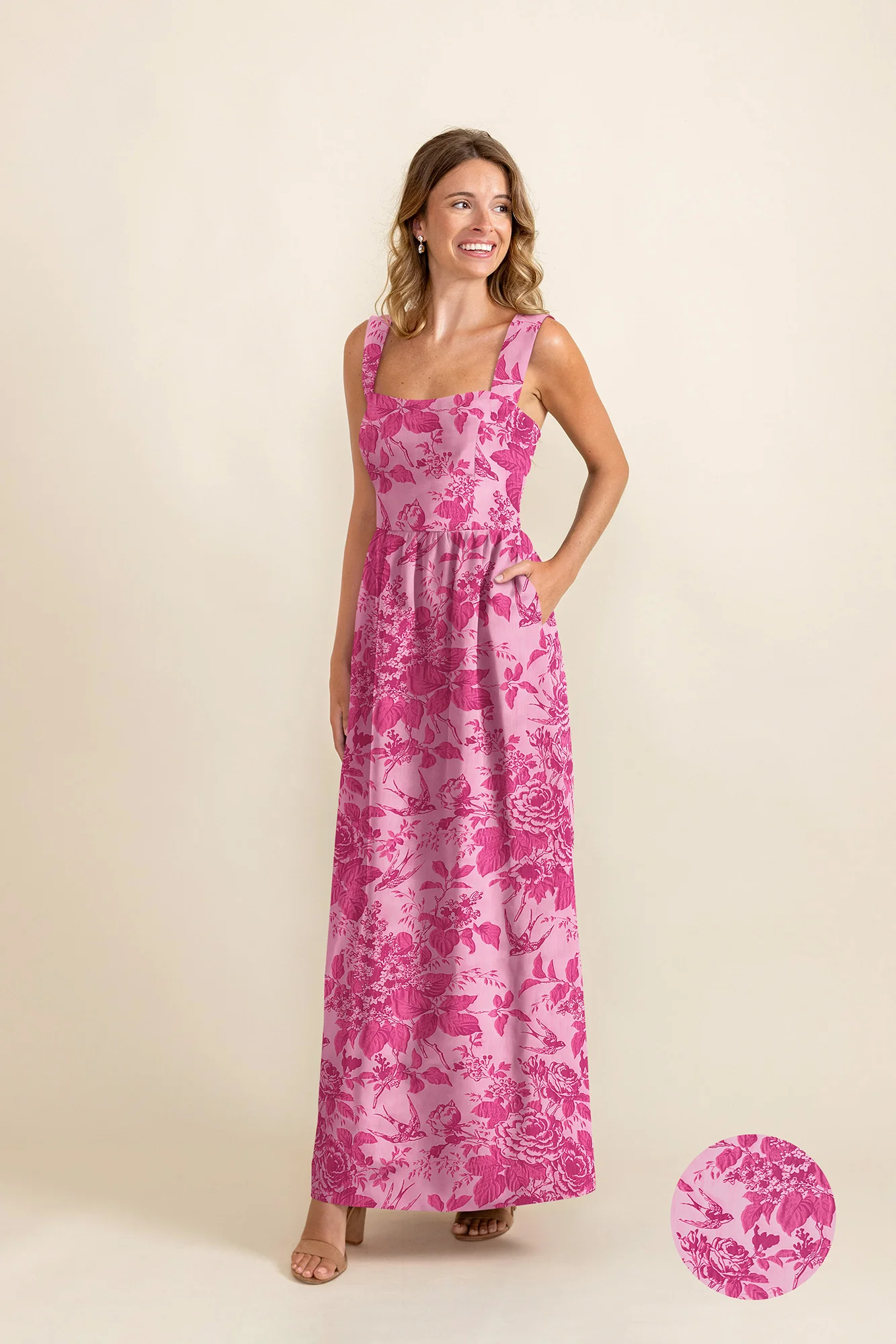 Beckett Bodice with Gathered Skirt in Garden Flora
