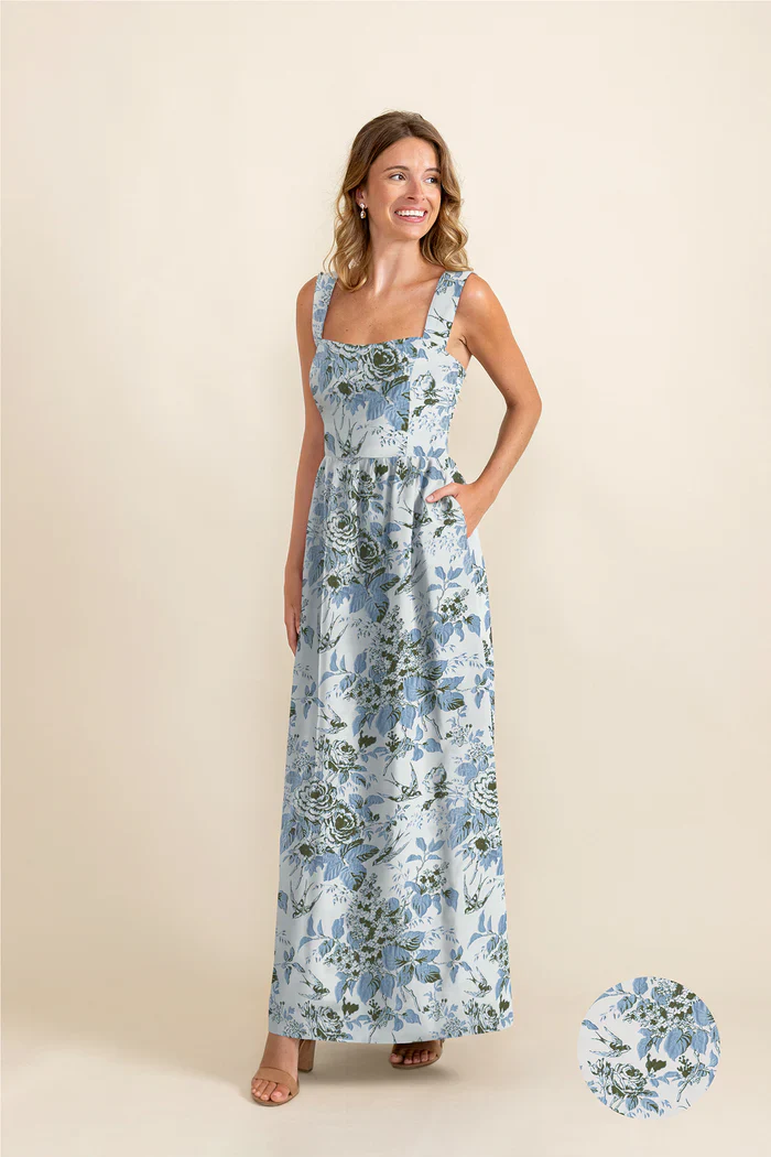 Beckett Bodice with Gathered Skirt in Garden Flora - Image 3