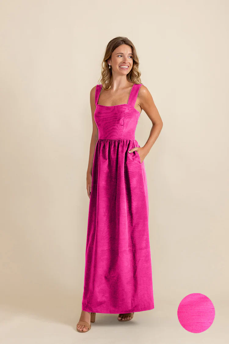 Beckett Bodice with Gathered Skirt in Shantung - Image 10
