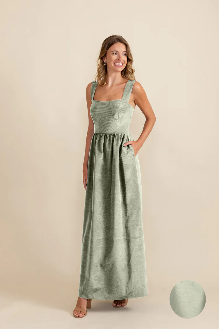 Beckett Bodice with Gathered Skirt in Shantung - Image 13