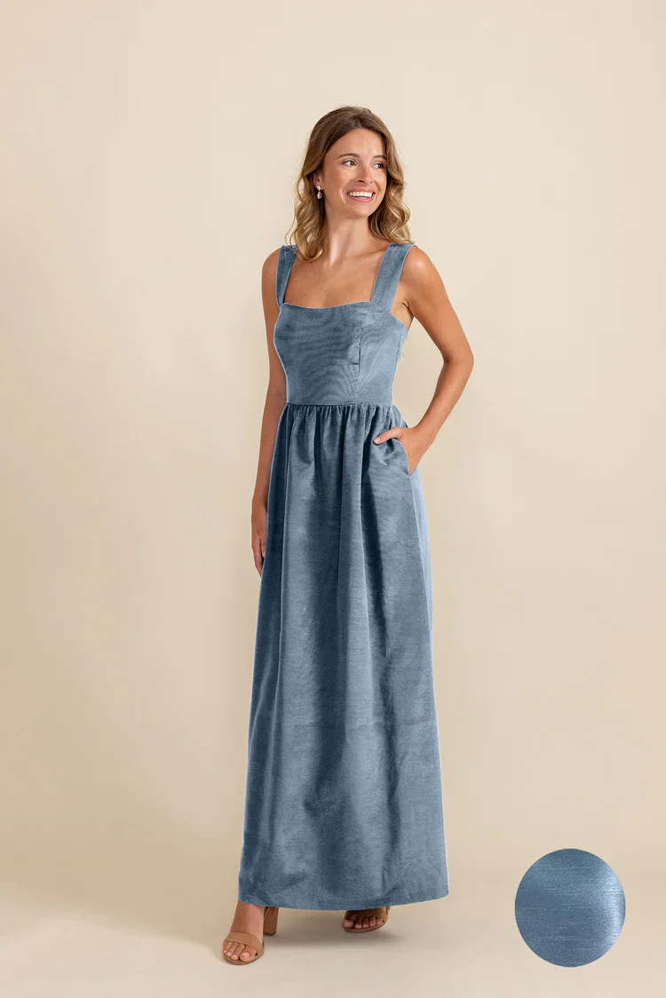 Beckett Bodice with Gathered Skirt in Shantung - Image 16