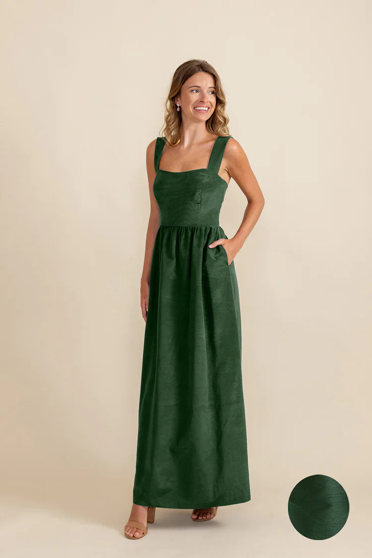 Beckett Bodice with Gathered Skirt in Shantung - Image 20
