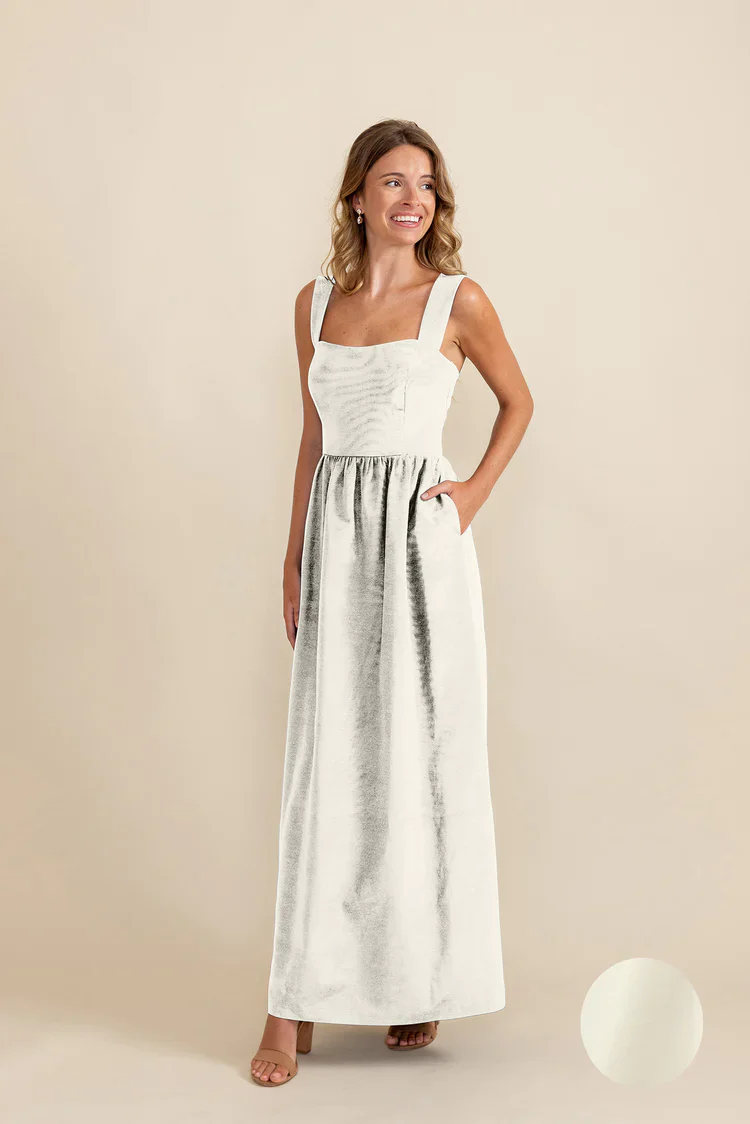 Beckett Bodice with Gathered Skirt in Shantung - Image 5