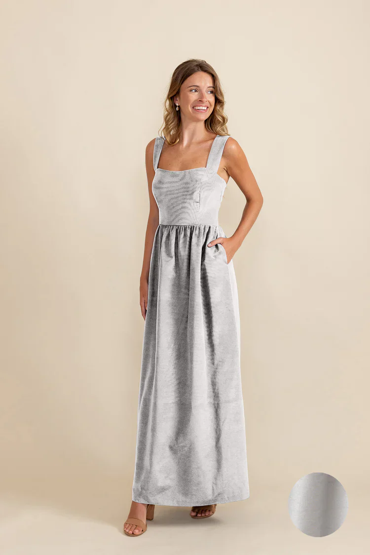 Beckett Bodice with Gathered Skirt in Shantung - Image 7