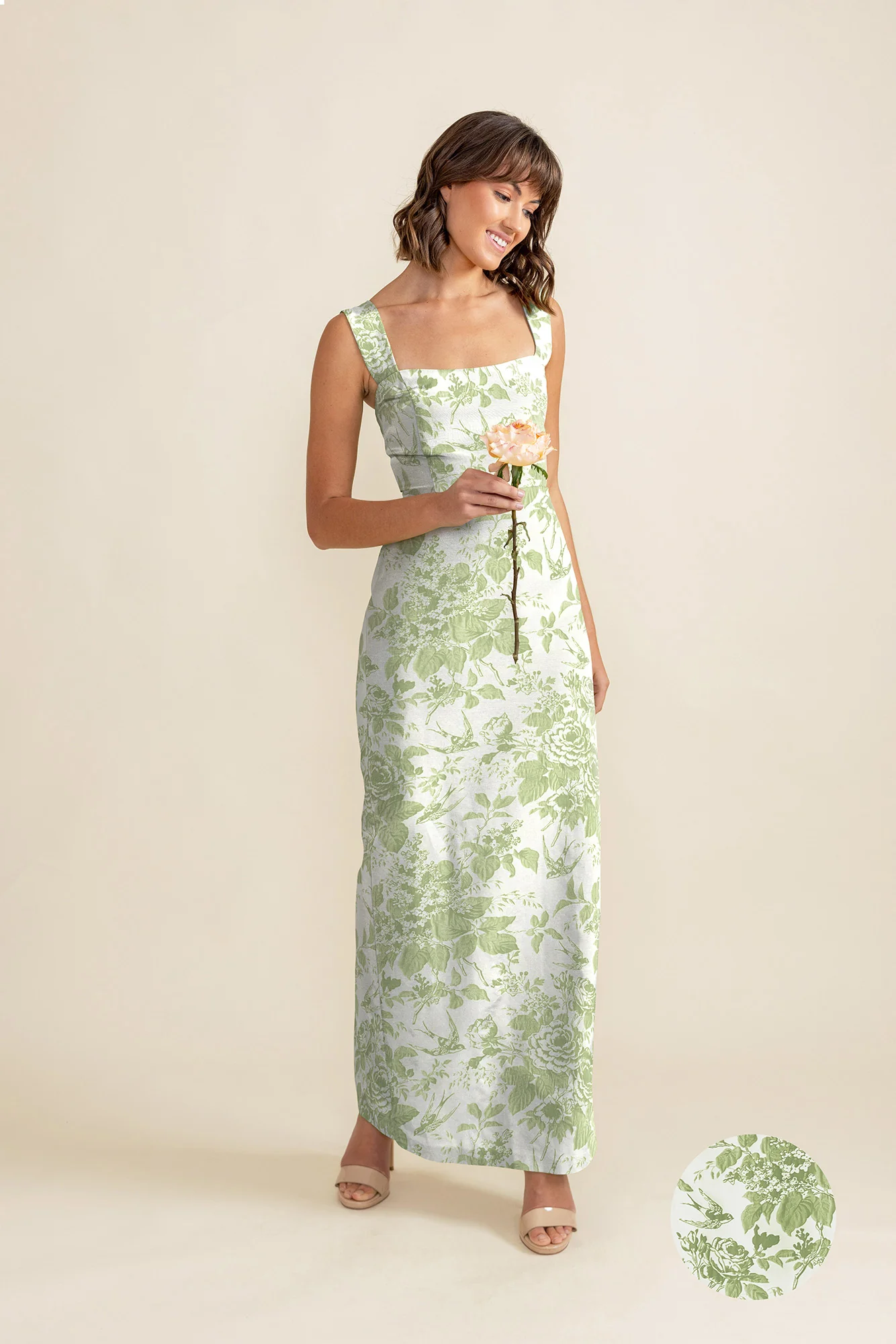Beckett Bodice with Straight Skirt in Garden Flora - Image 3