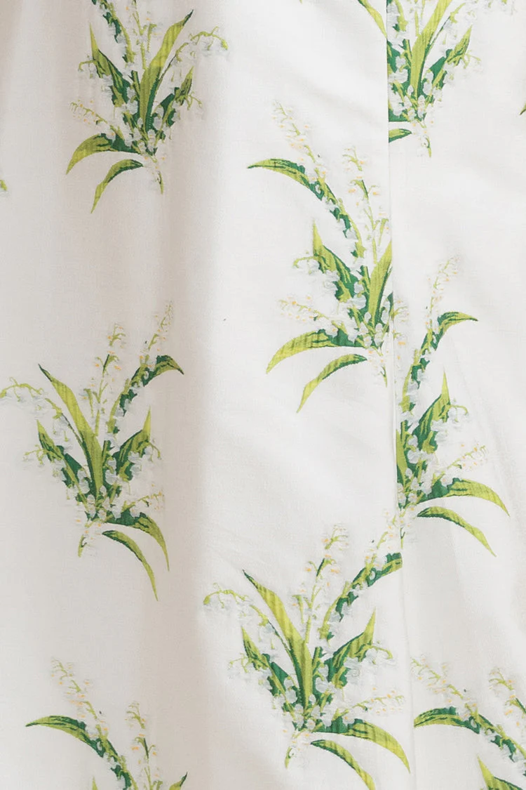 Beckett Bodice with Straight Skirt in Lily of the Valley Jacquard - Image 6