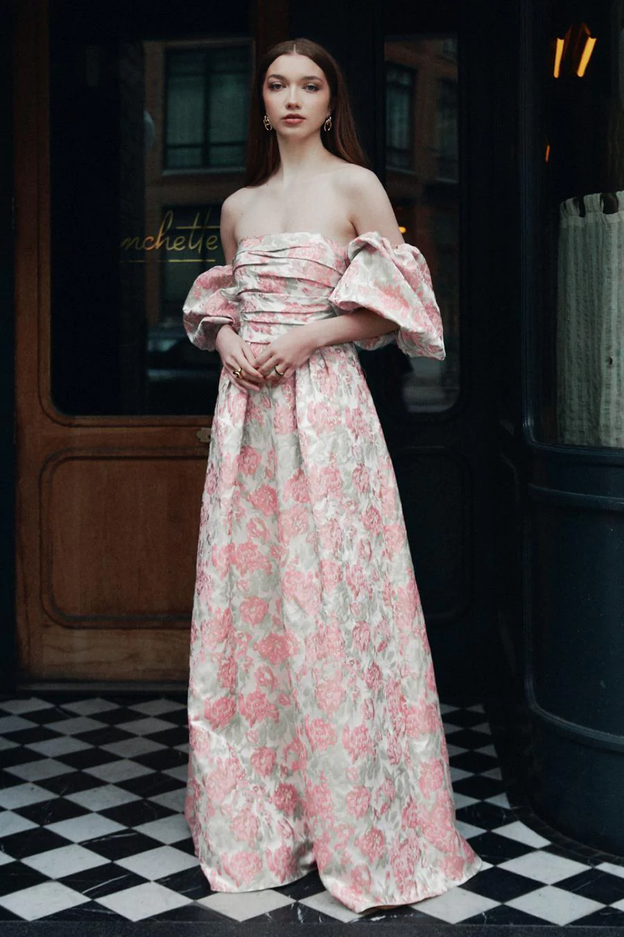 By Watters Evening Style Gnocchi in Garden Party Brocade - Image 12