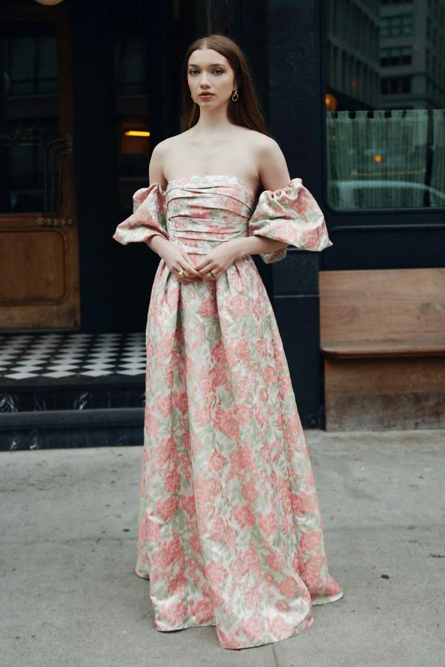 By Watters Evening Style Gnocchi in Garden Party Brocade - Image 9