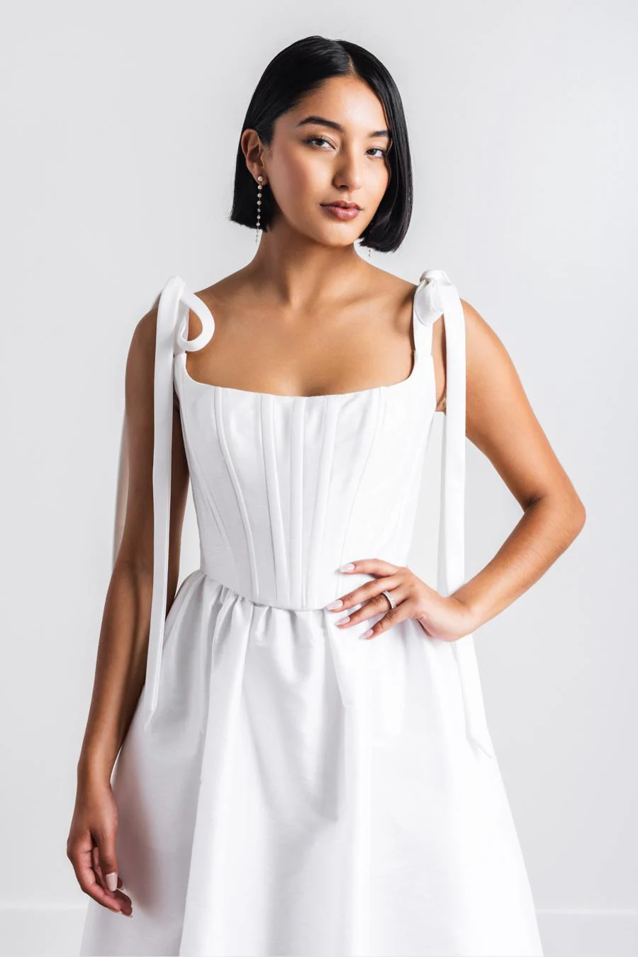 By Watters Evening Style Vixen in White - Image 3