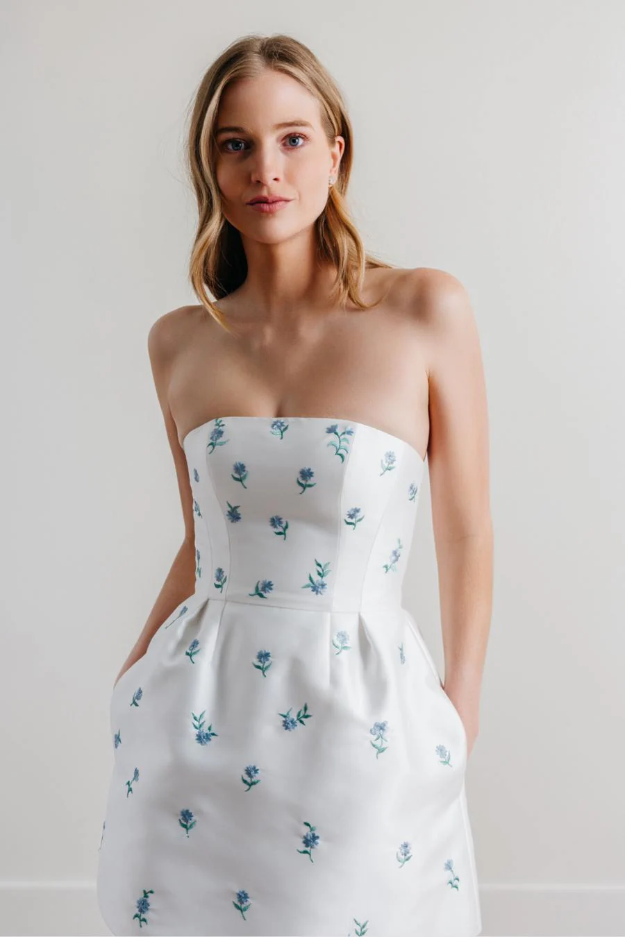 By Watters Little White Dress Etienne 32306 - Image 4
