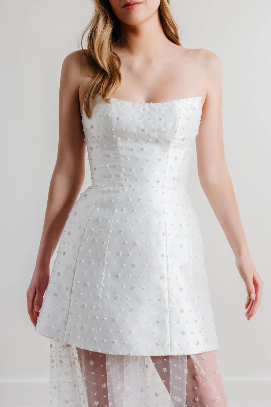 By Watters Little White Dress Gabriel 32400 - Image 3