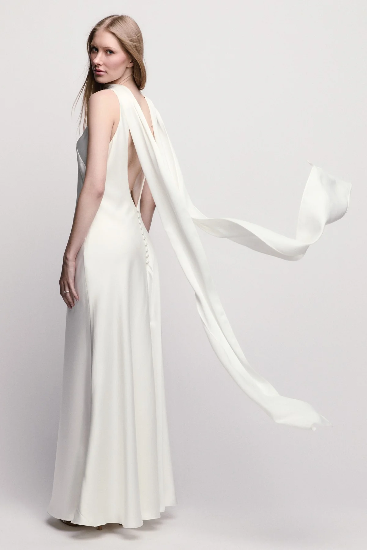 By Watters Little White Dress Marleen 33324 - Image 2