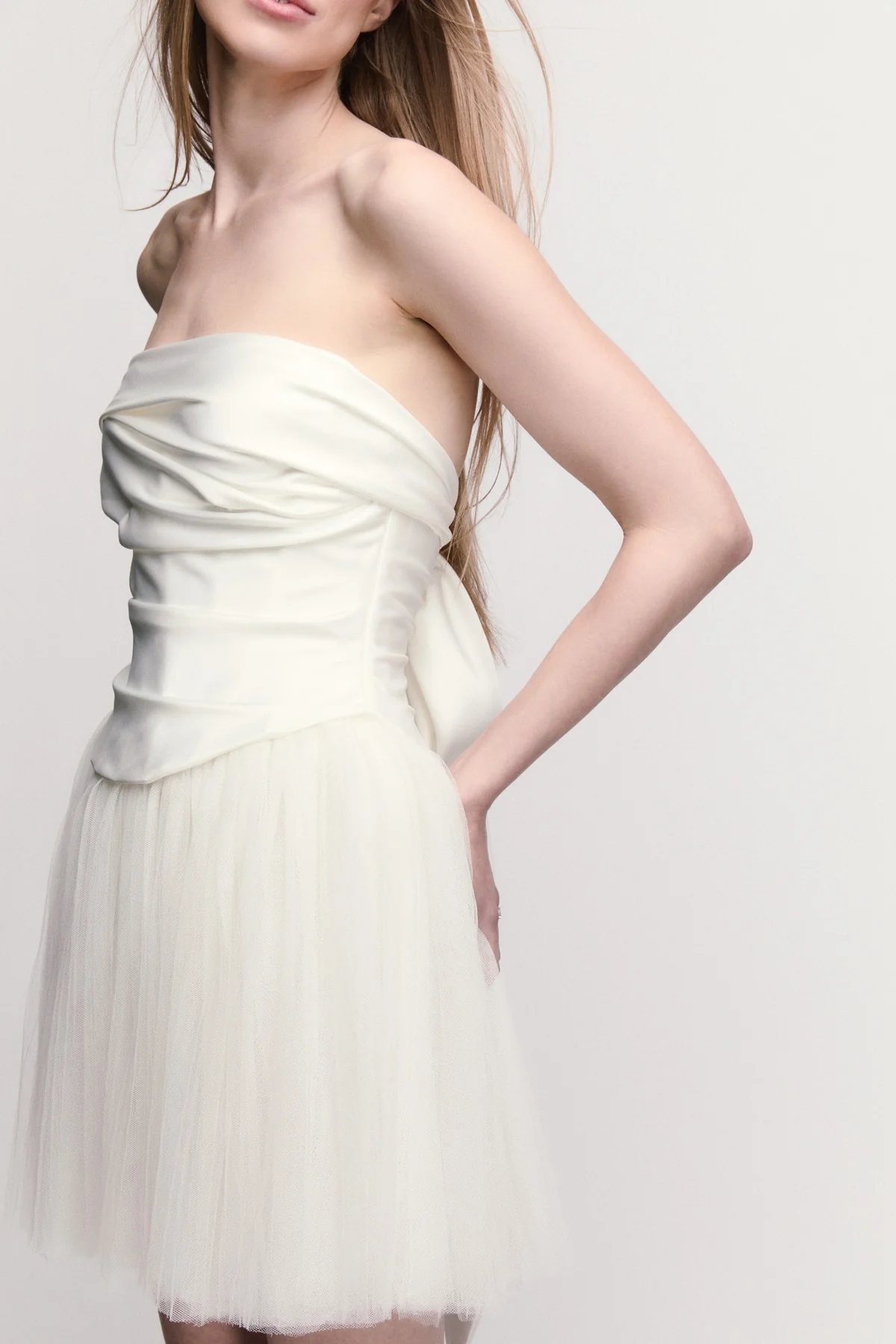 By Watters Little White Dress Marquise 33310 - Image 5