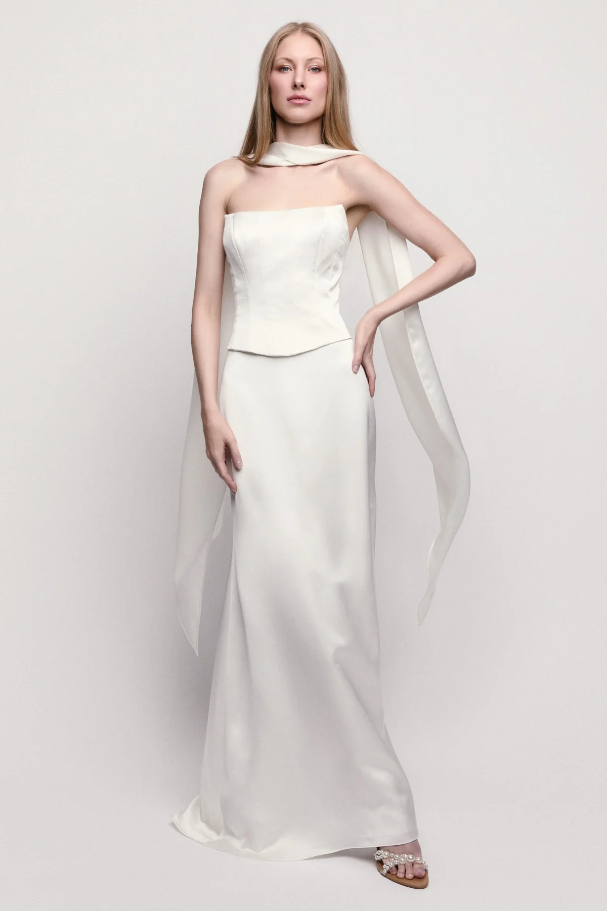 By Watters Little White Dress Teddy 31333