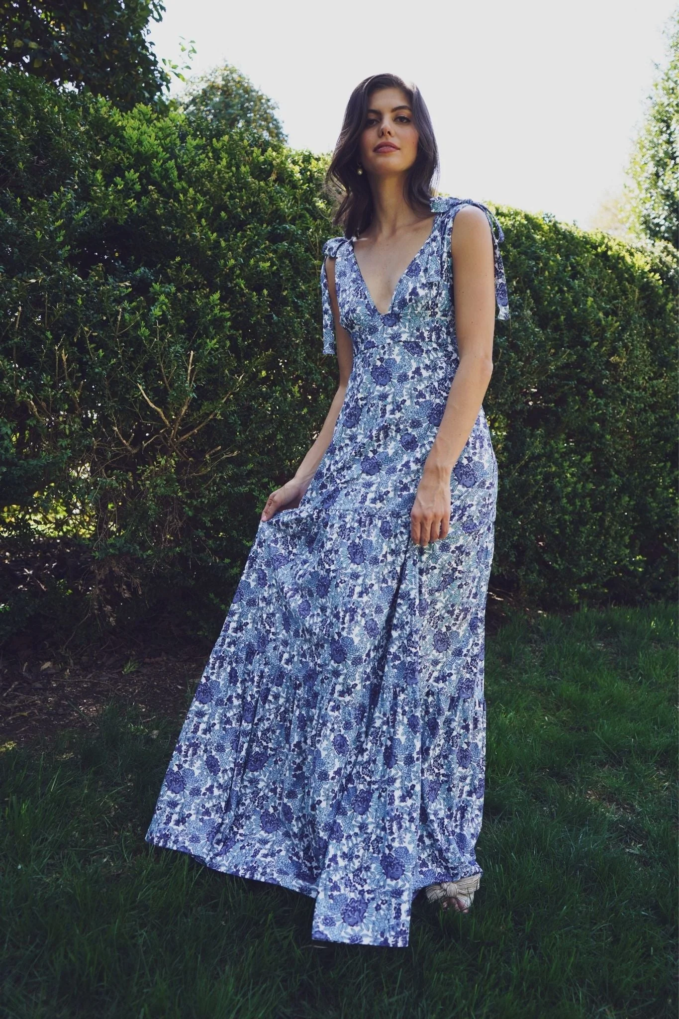 Clementine Dress in Porcelain Petals - Image 2