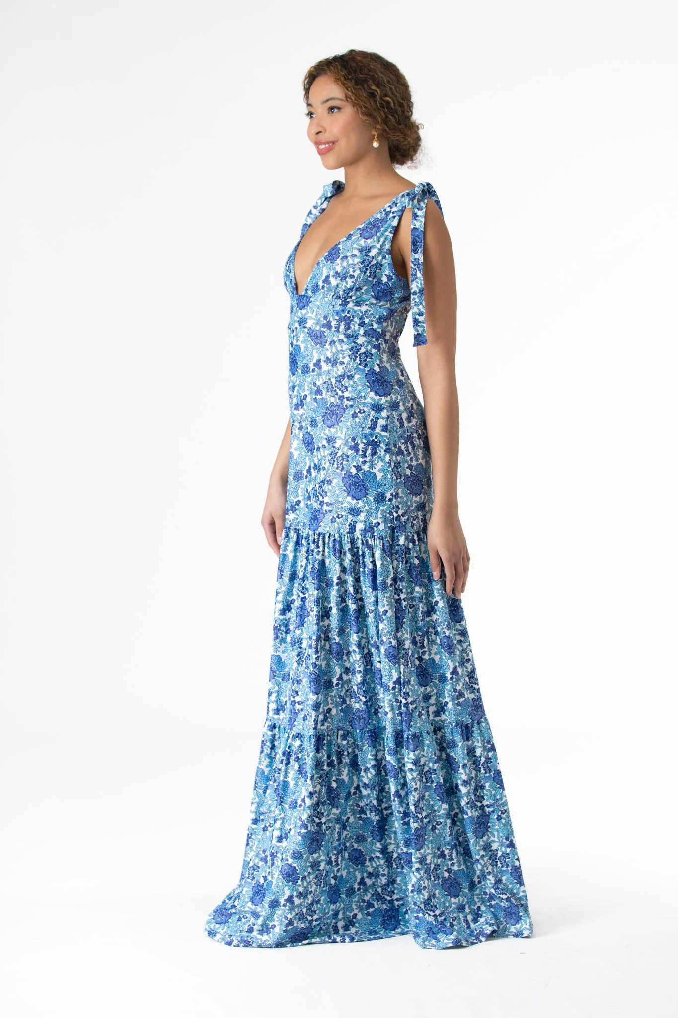 Clementine Dress in Porcelain Petals - Image 3