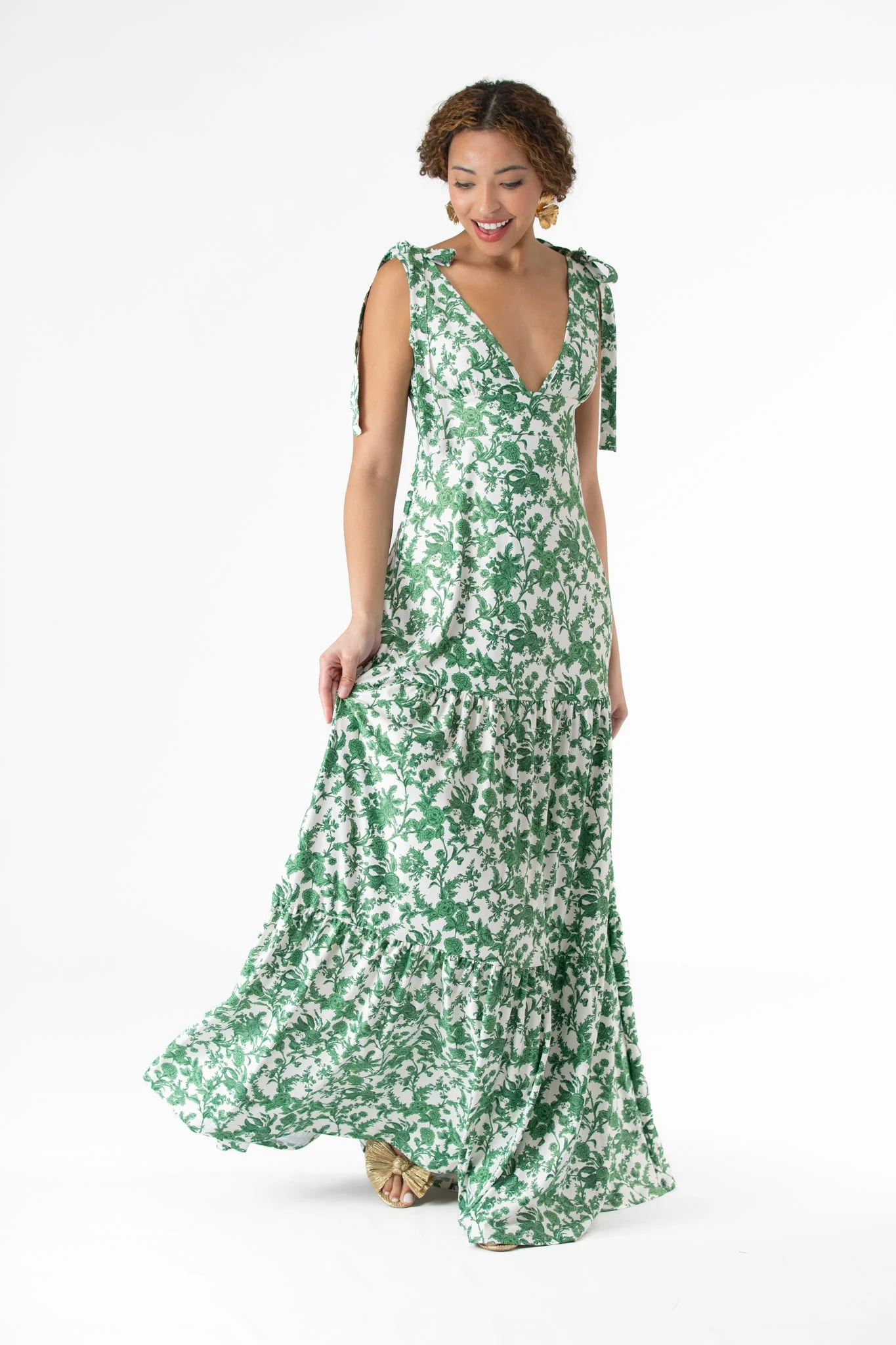 Clementine Dress in Rosemary Waltz - Image 3
