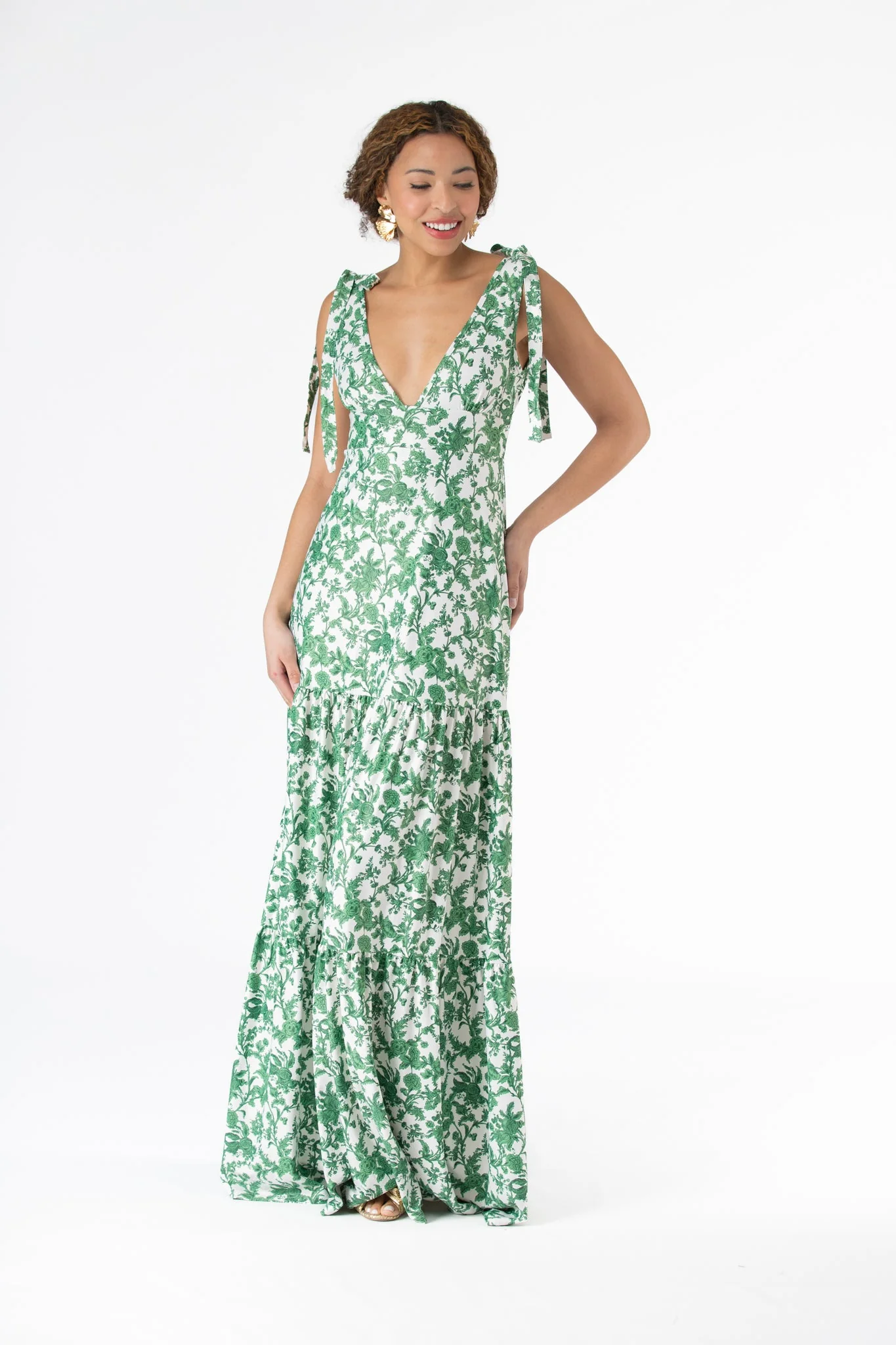 Clementine Dress in Rosemary Waltz - Image 4