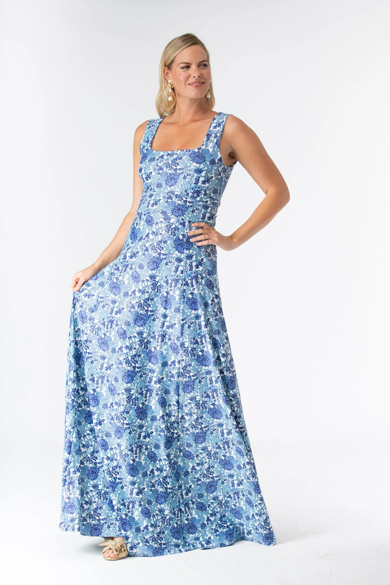 Cosette Dress in Porcelain Petals - Image 2
