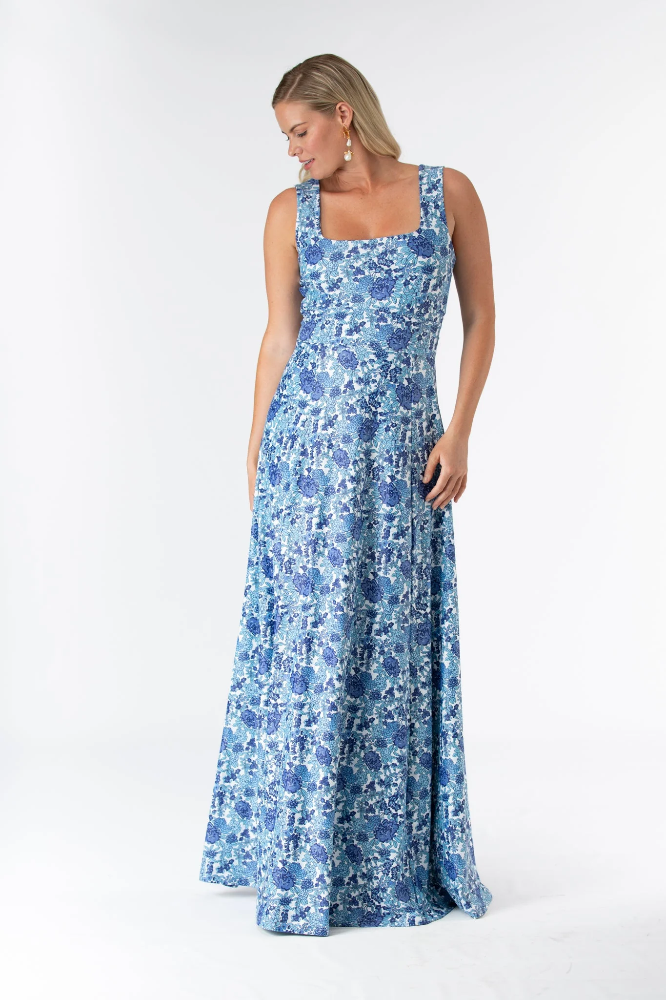 Cosette Dress in Porcelain Petals - Image 3