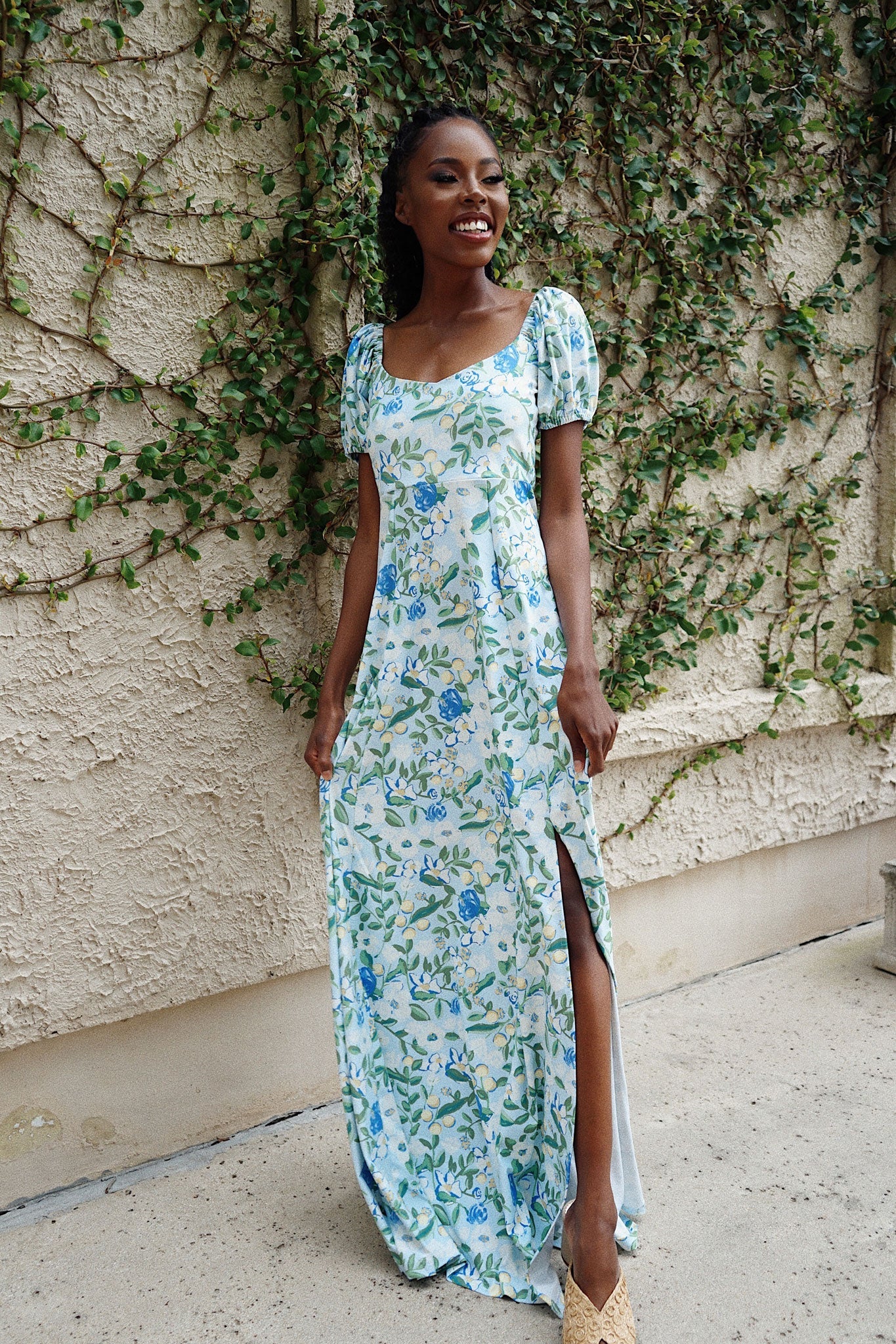 Elizabeth Dress in Craspedia Darling