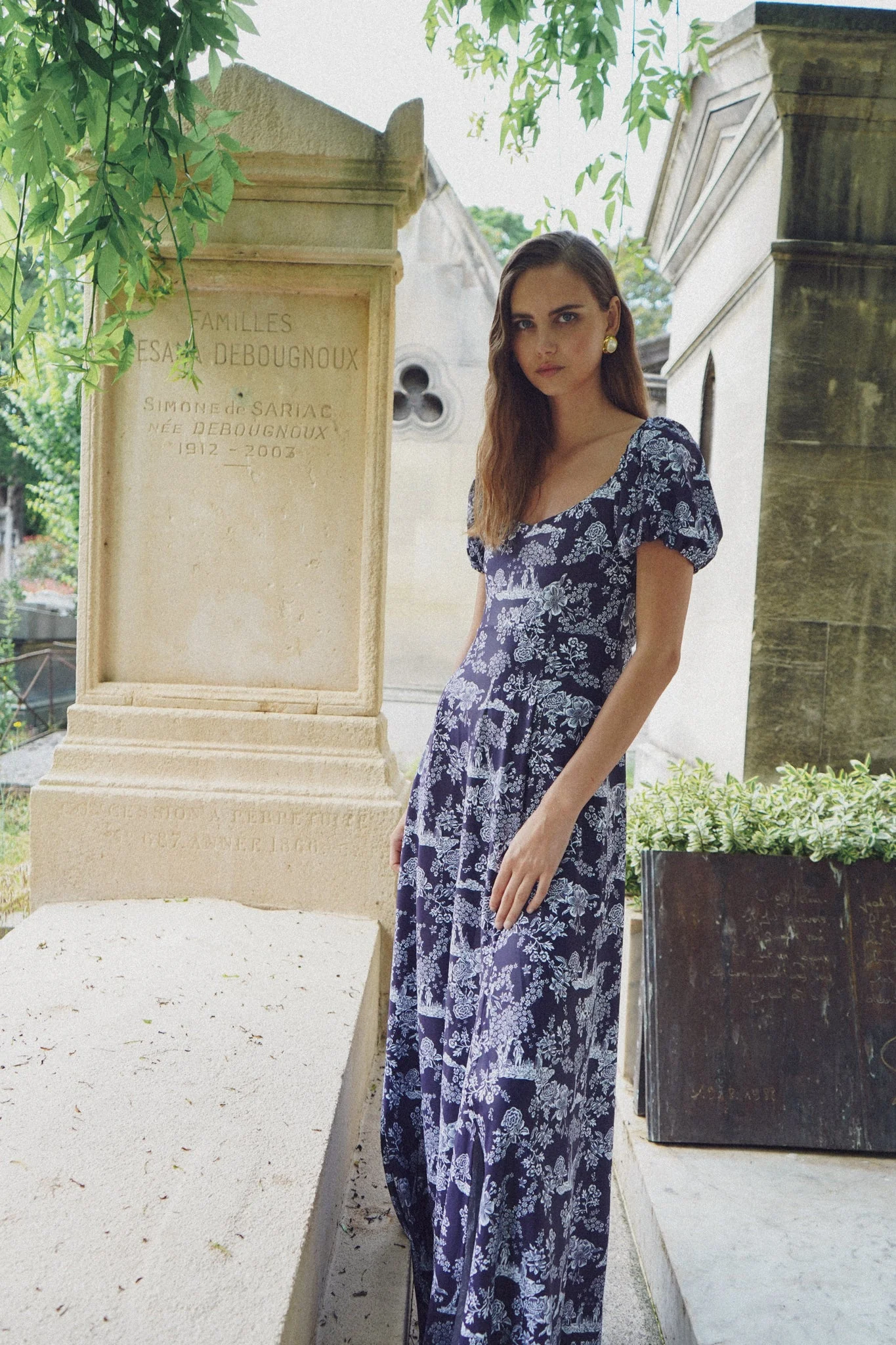 Elizabeth Dress in French Country Navy - Image 5