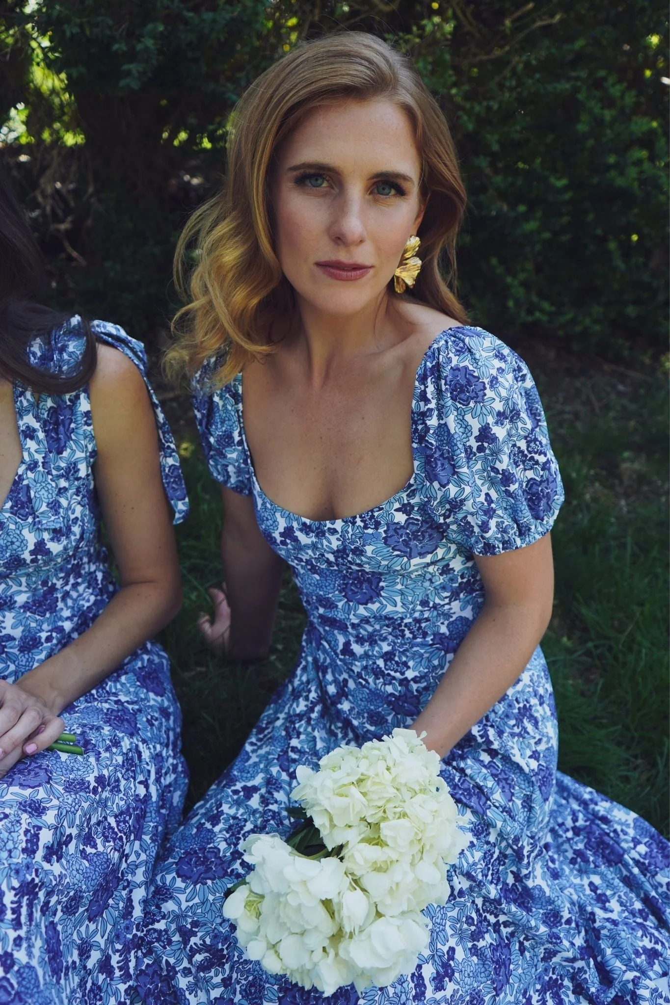 Elizabeth Dress in Porcelain Petals - Image 2