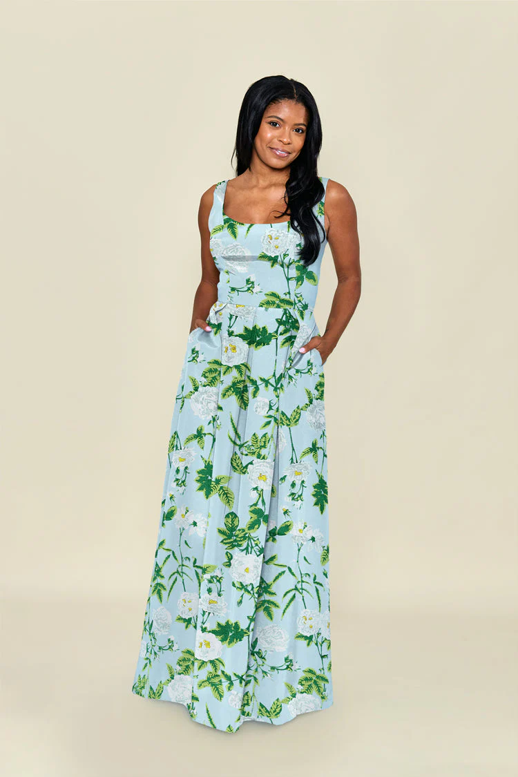 Emily Bodice with Gathered Skirt in Camellia Jacquard - Image 3