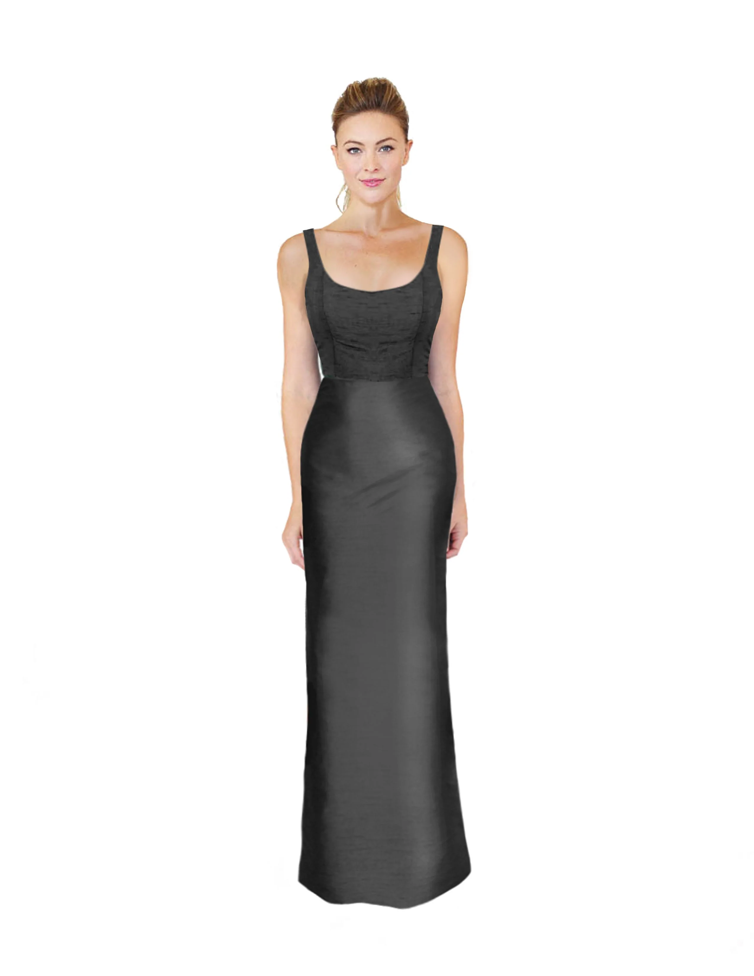 Emily Bodice with Straight Skirt in Drapey Bengaline