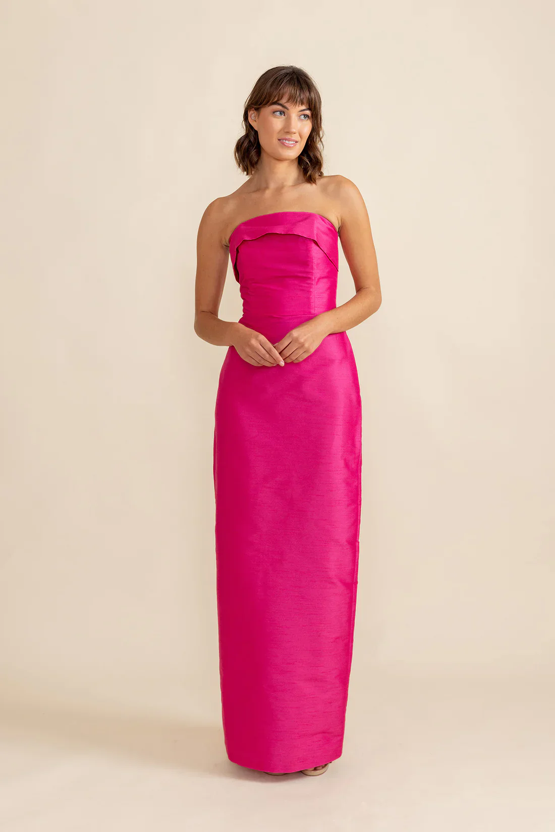 Eva Bodice with Straight Skirt in Drapey Bengaline