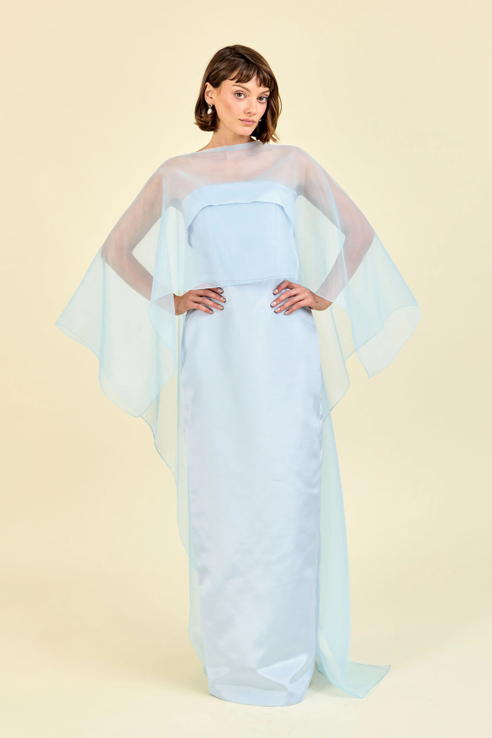 Eva Bodice with Straight Skirt in Drapey Bengaline - Image 21