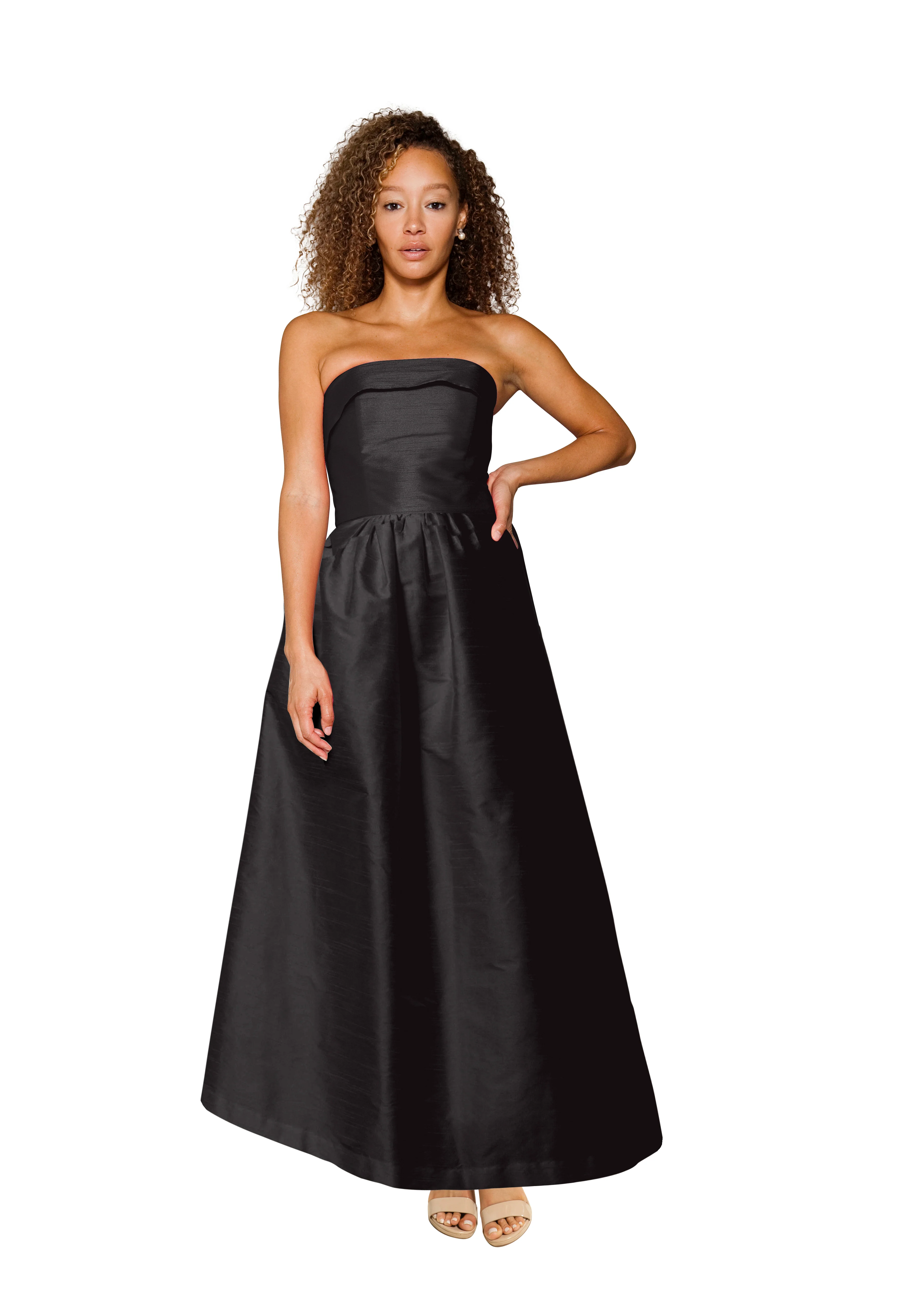 Eva Bodice with Gathered Skirt in Shantung