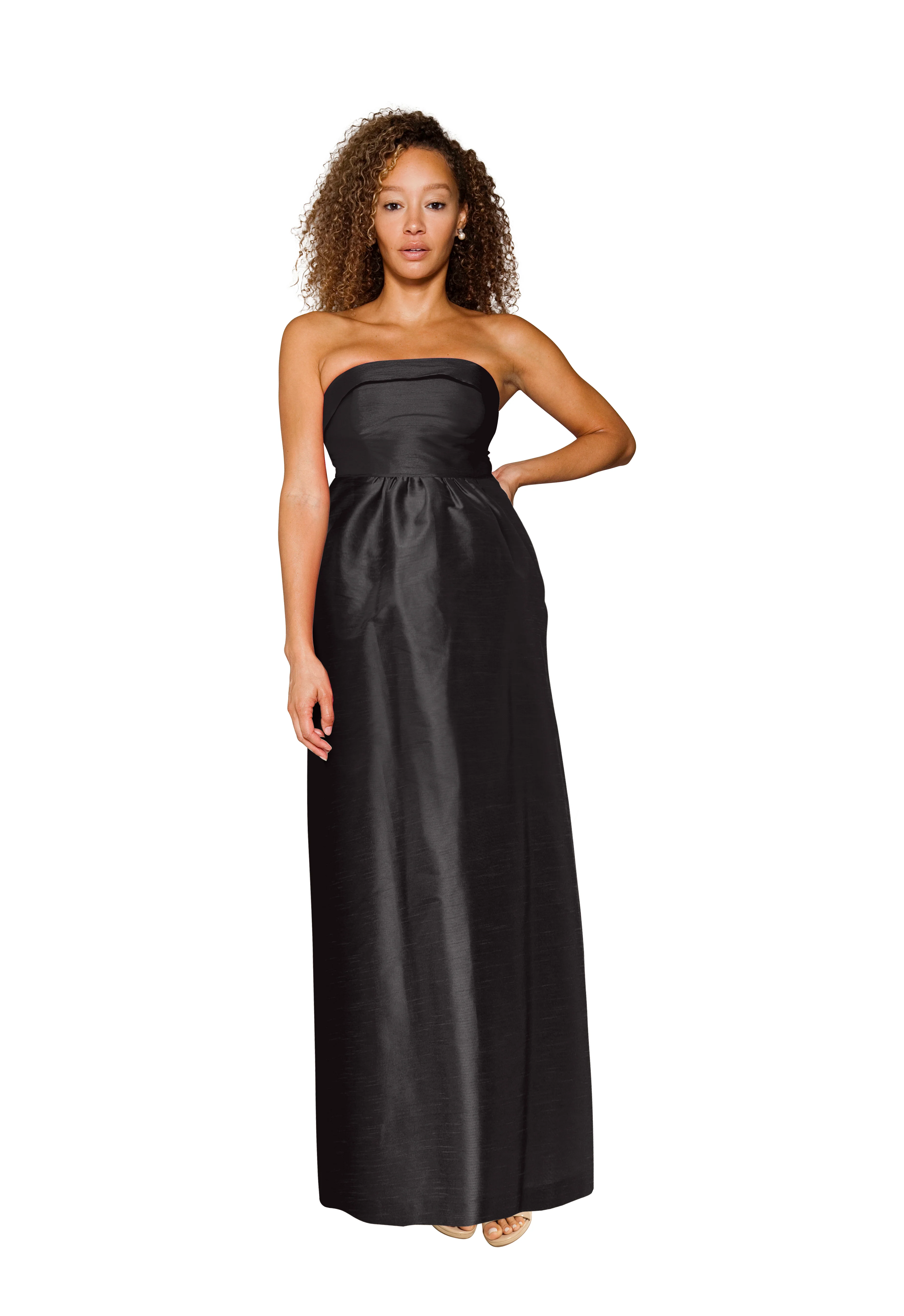 Eva Bodice with Maternity Skirt in Shantung