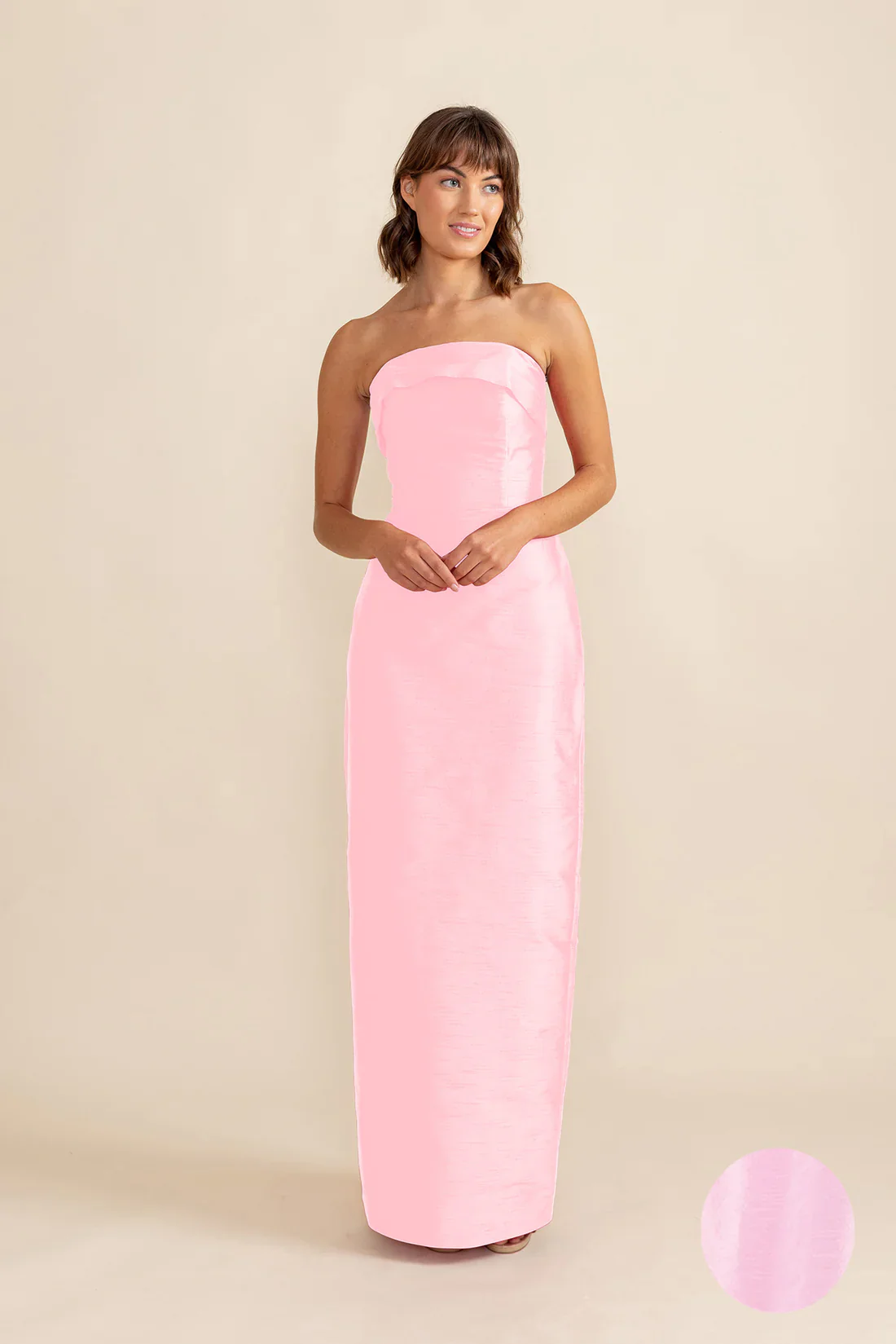 Eva Bodice with Straight Skirt in Shantung - Image 14
