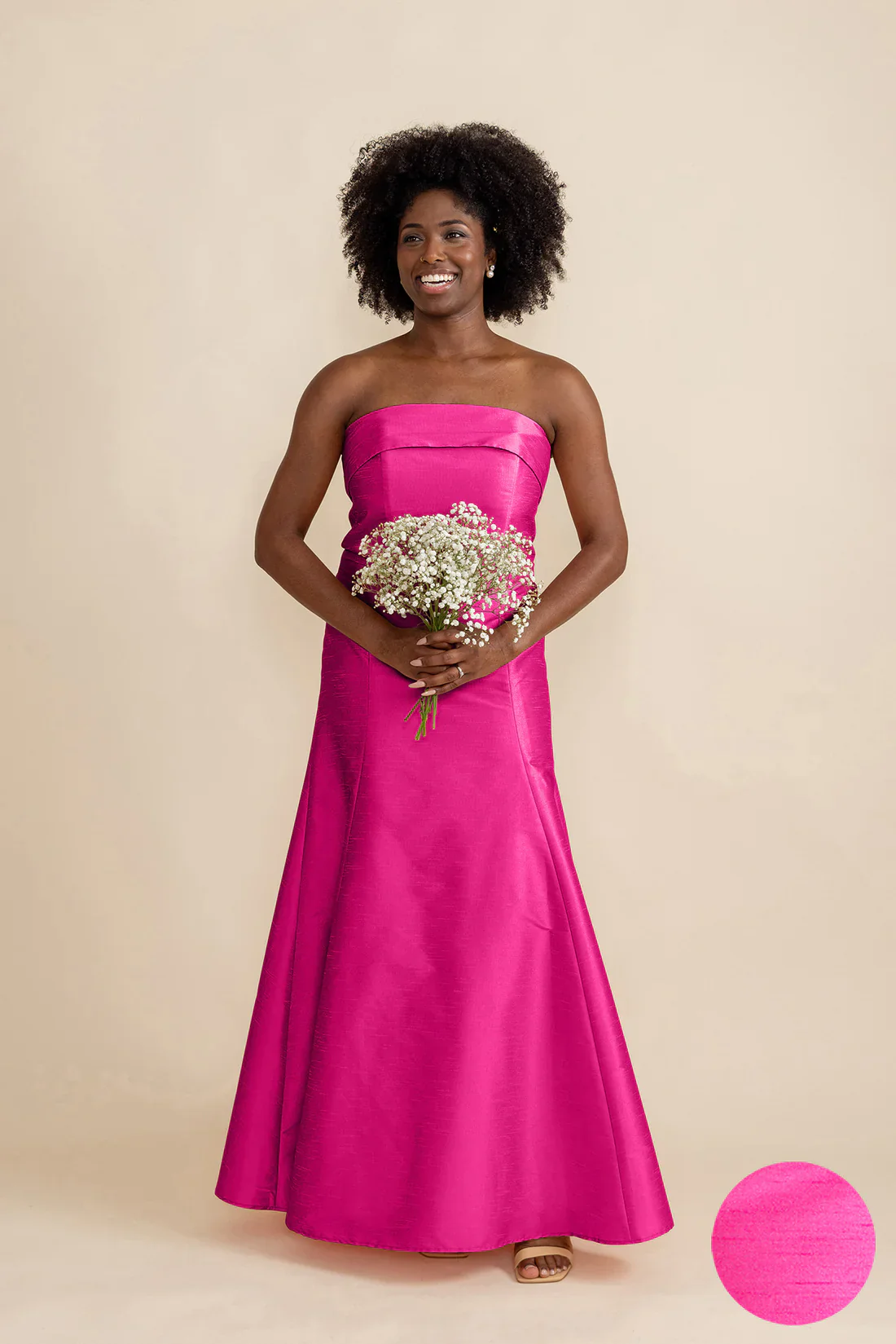 Eva Bodice with Trumpet Skirt in Shantung - Image 13