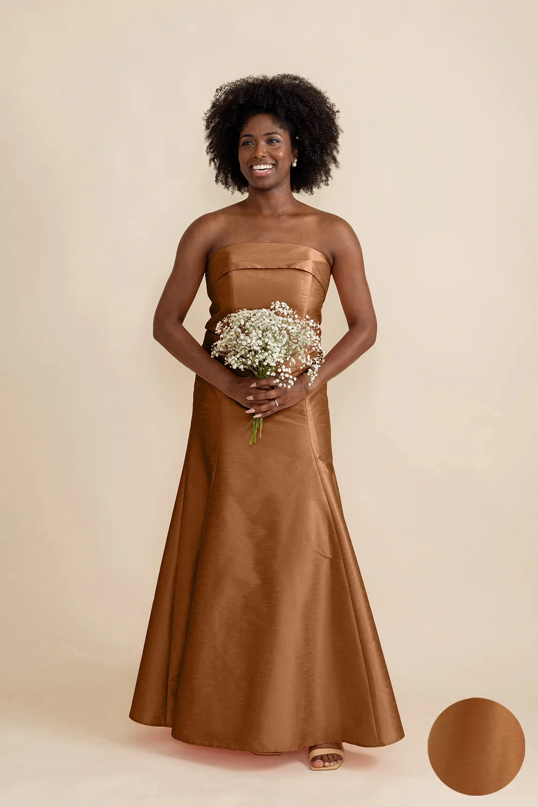 Eva Bodice with Trumpet Skirt in Shantung - Image 15