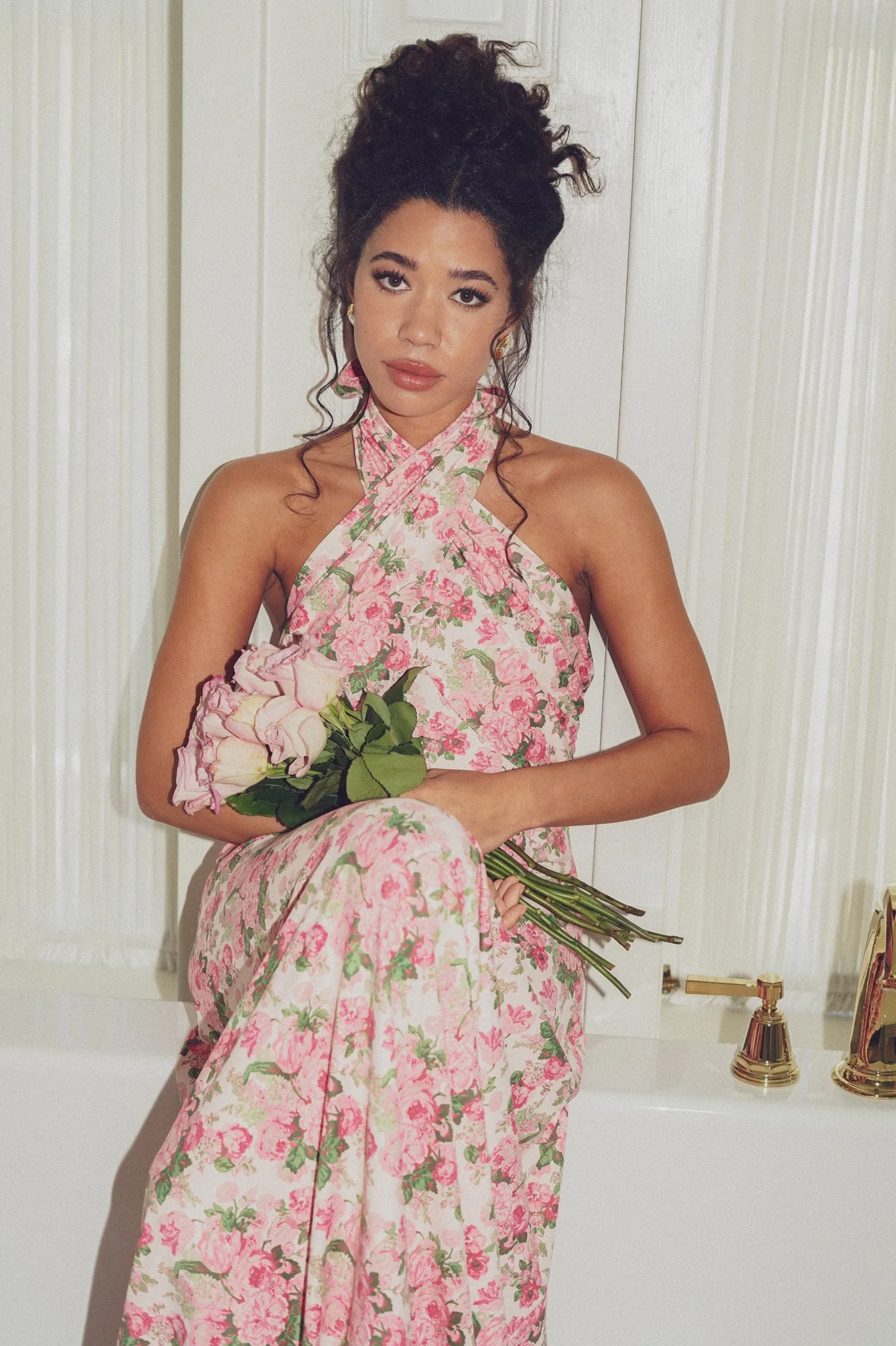 Fallon Dress in Betrothed Rose - Image 3
