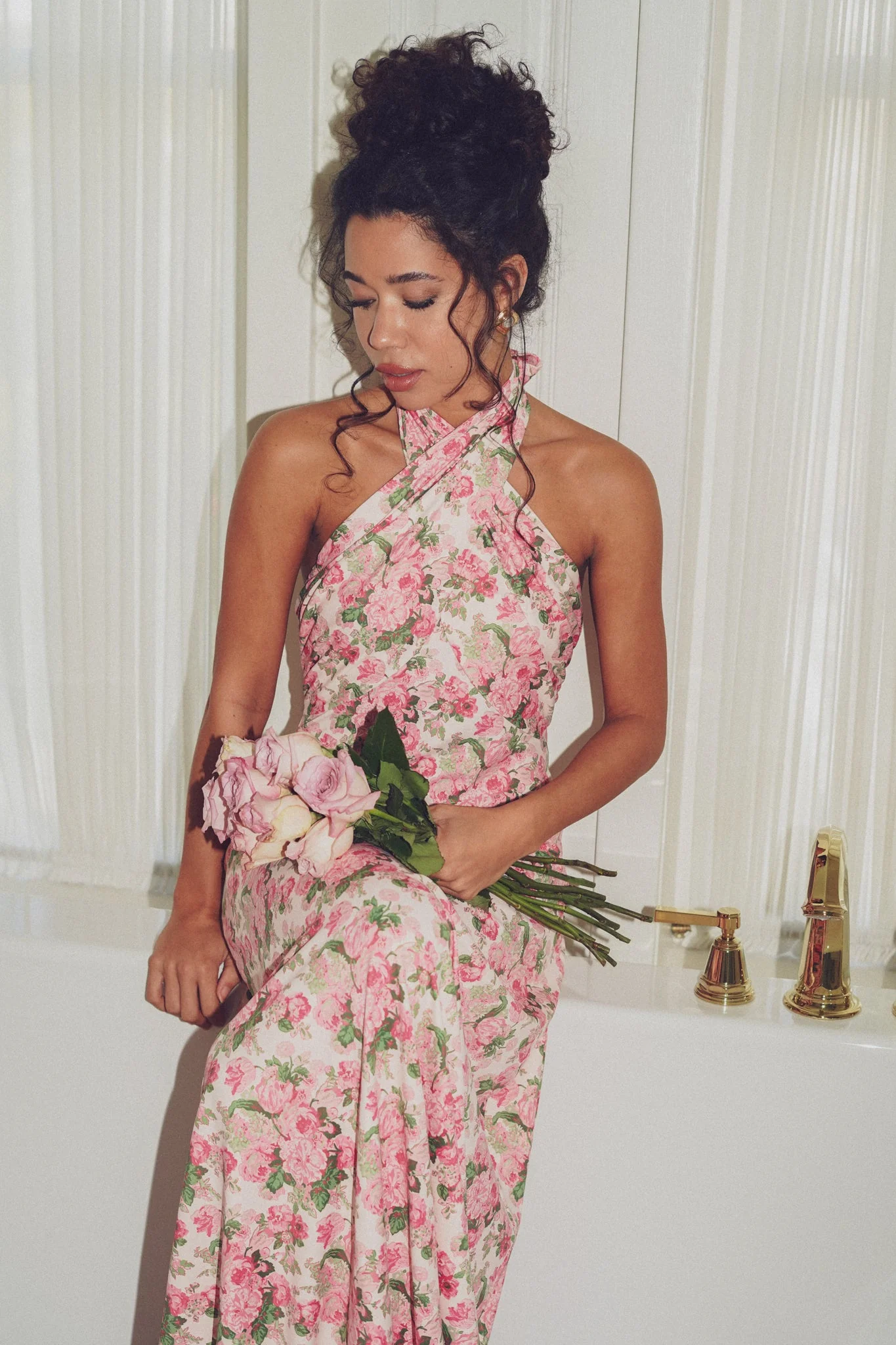Fallon Dress in Betrothed Rose - Image 4