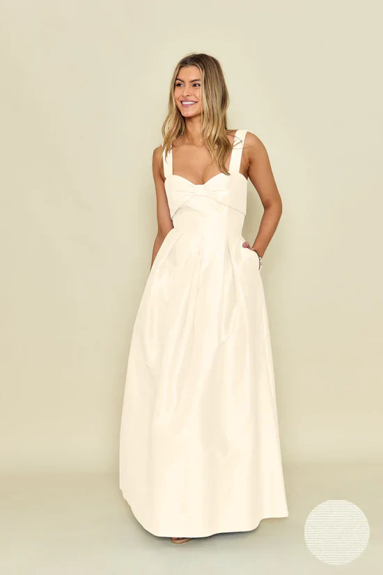 Grace Bodice with Dahlia Skirt in Drapey Bengaline - Image 3