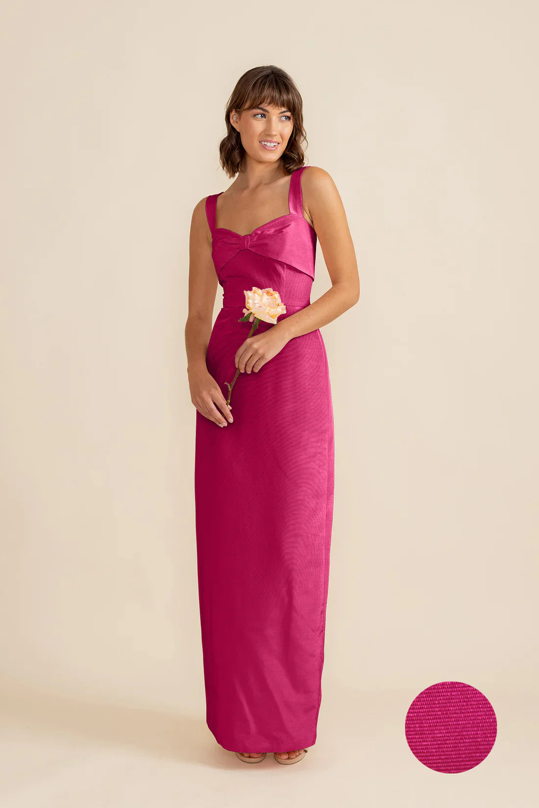 Grace Bodice with Straight Skirt in Drapey Bengaline - Image 9