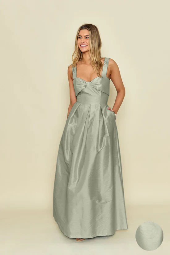 Grace Bodice with Dahlia Skirt in Shantung - Image 11