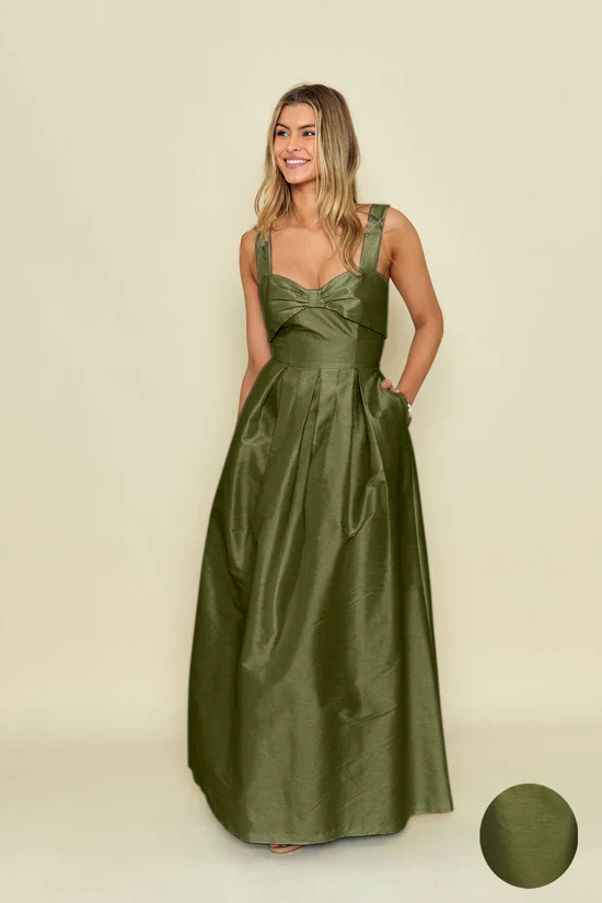 Grace Bodice with Dahlia Skirt in Shantung - Image 12