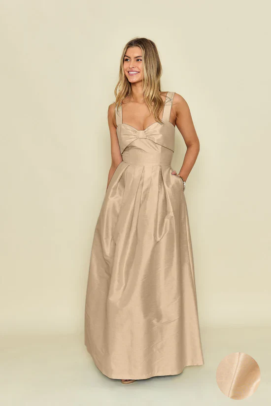 Grace Bodice with Dahlia Skirt in Shantung - Image 3