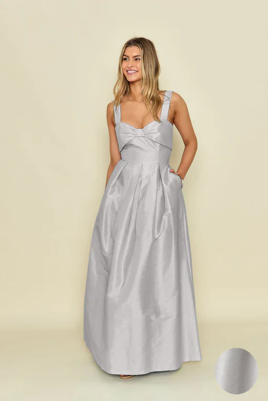 Grace Bodice with Dahlia Skirt in Shantung - Image 4