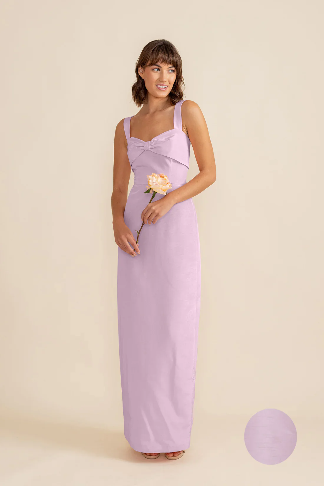 Grace Bodice with Straight Skirt in Shantung - Image 12