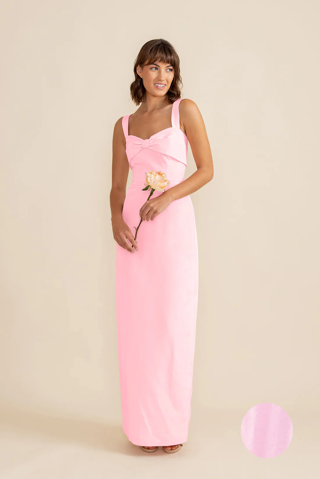 Grace Bodice with Straight Skirt in Shantung - Image 13