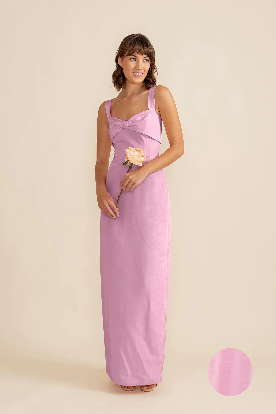 Grace Bodice with Straight Skirt in Shantung - Image 14